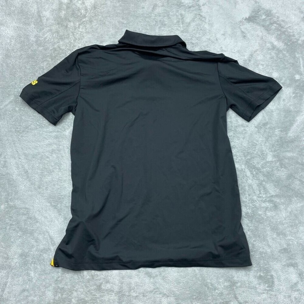 NFL Steelers Team Apparel Mens Polo Shirt Black Large Polyester d0717 - Picture 7 of 8